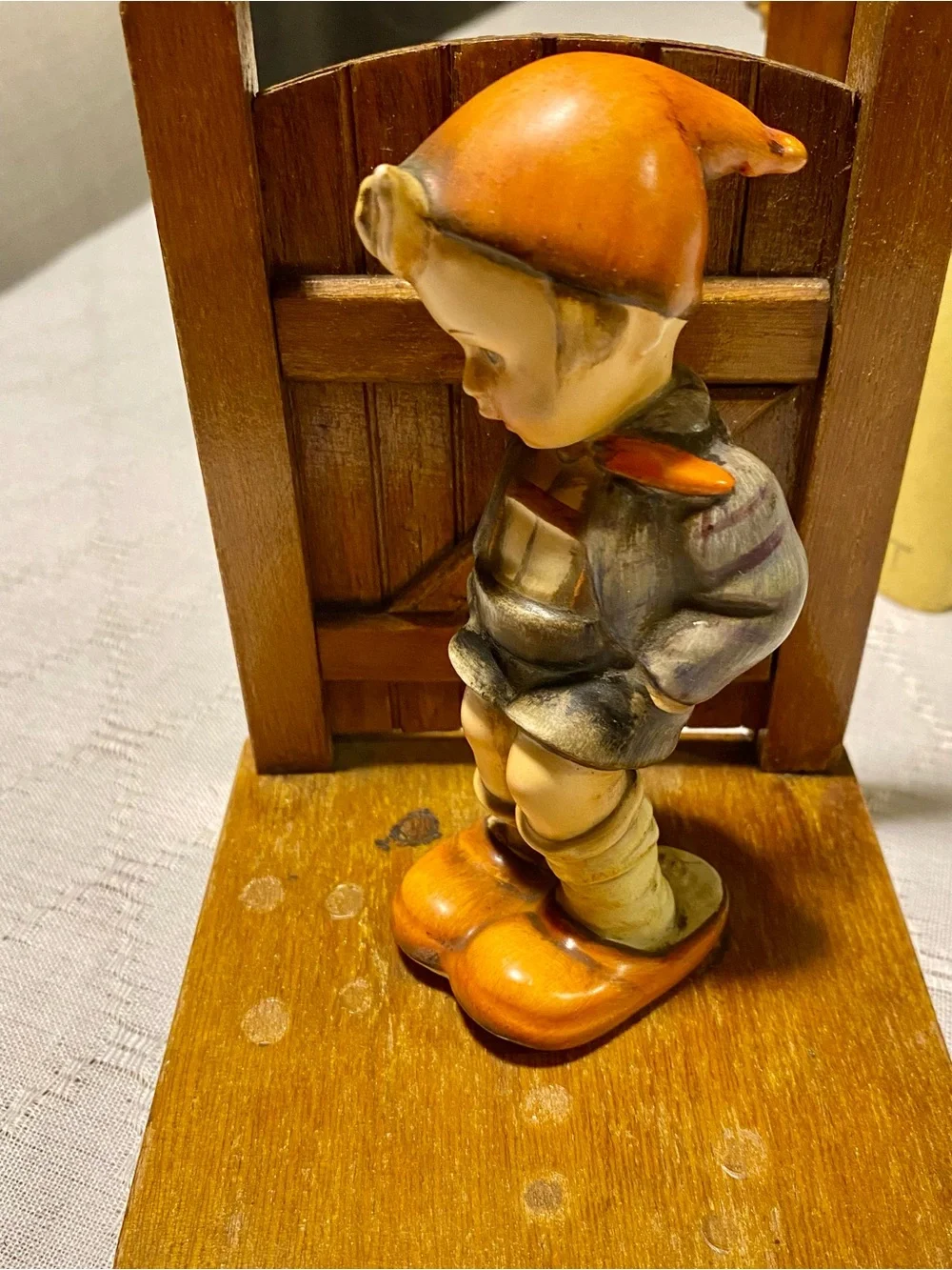 1950s Hummel Wooden Gate Bookends